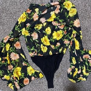 Flower body suit